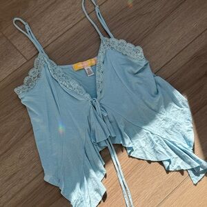 Urban Outfitters Light Blue Lace Camisole